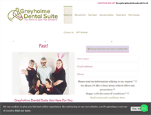 Tablet Screenshot of greyholmedental.co.uk